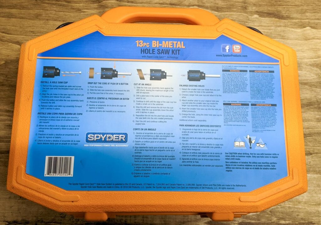 Spyder Hole Saw Kit 600887: A Great Base Kit - Garage Hobbyist