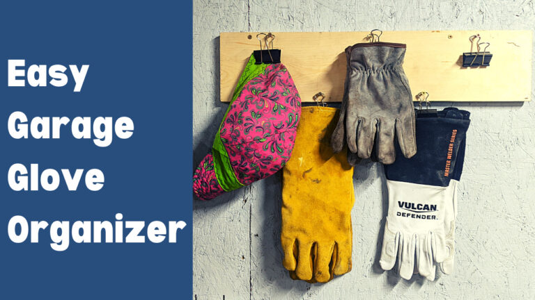 Super Easy DIY Work Glove Organizer
